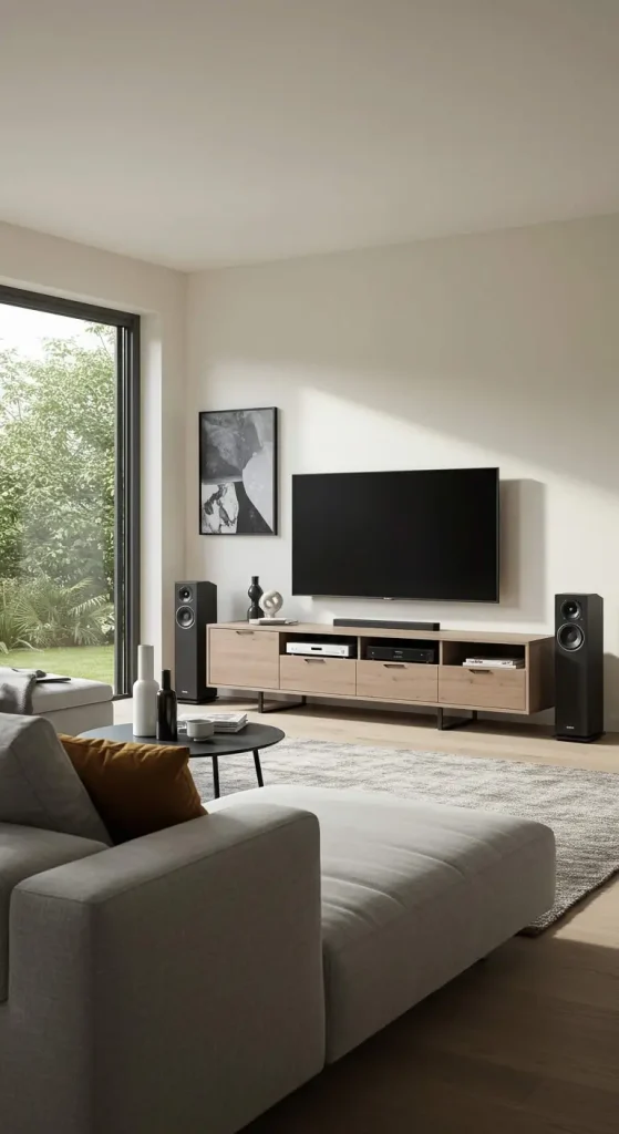 13 Living Room Ideas for Bloxburg 8 8. Entertainment Hub