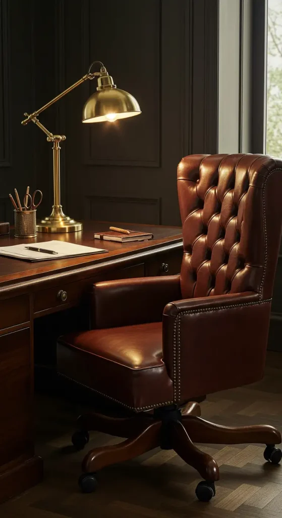 14 Stylish Office Chair Ideas 9 9. Executive Leather Chair