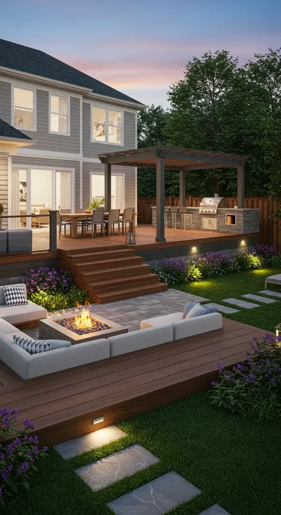 11 Creative Backyard Ideas for Bloxburg 7 9. Multi-Purpose Deck