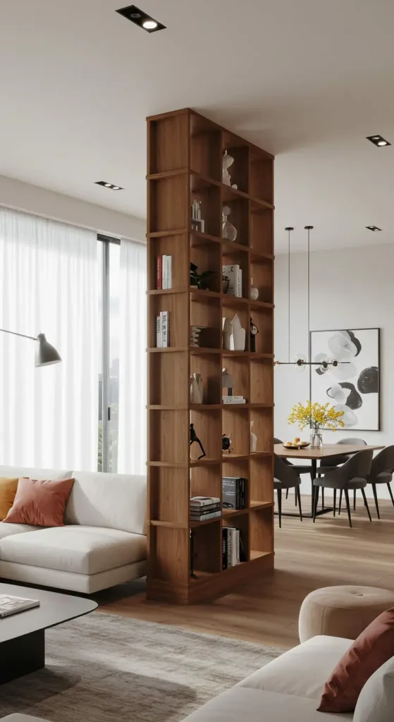 10 Living Room Ideas for Loft Apartments 9 9. Use Room Dividers