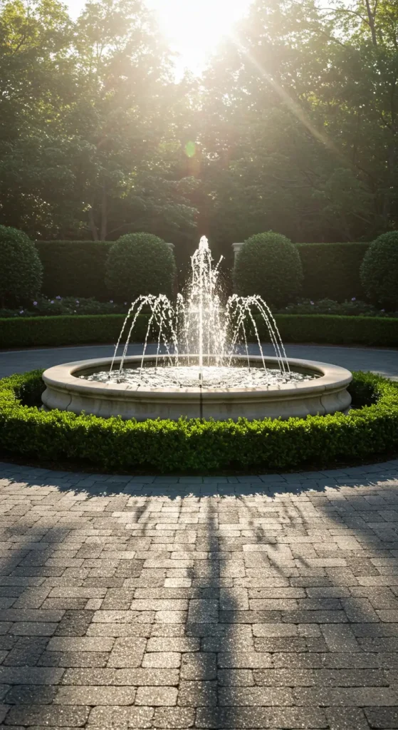 11 Driveway Entry Landscaping Ideas 9 9. Water Features