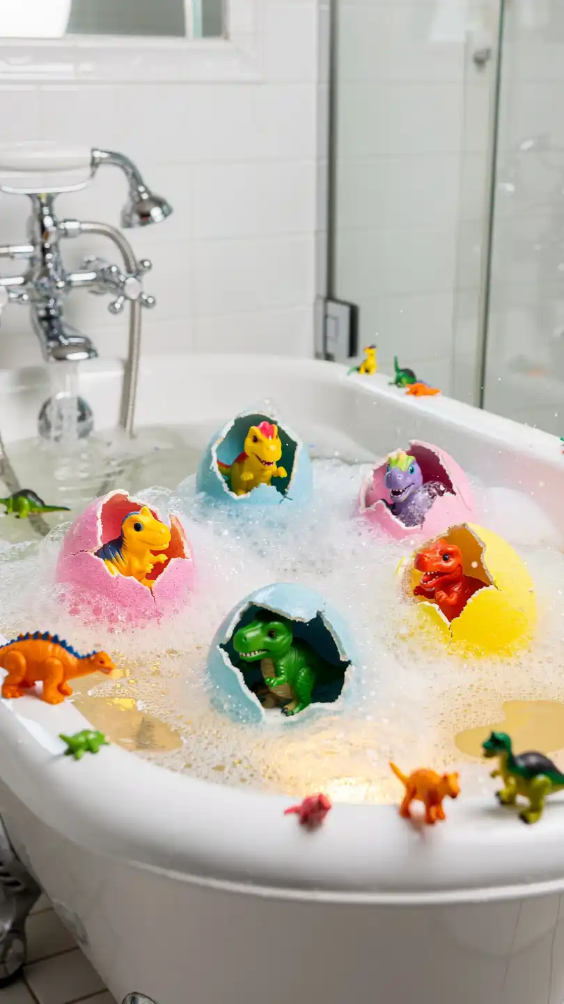 Bathtub Ideas for Kids: 13 Fun and Creative Designs 8 Matching Hatching Dinosaur Eggs for Kids