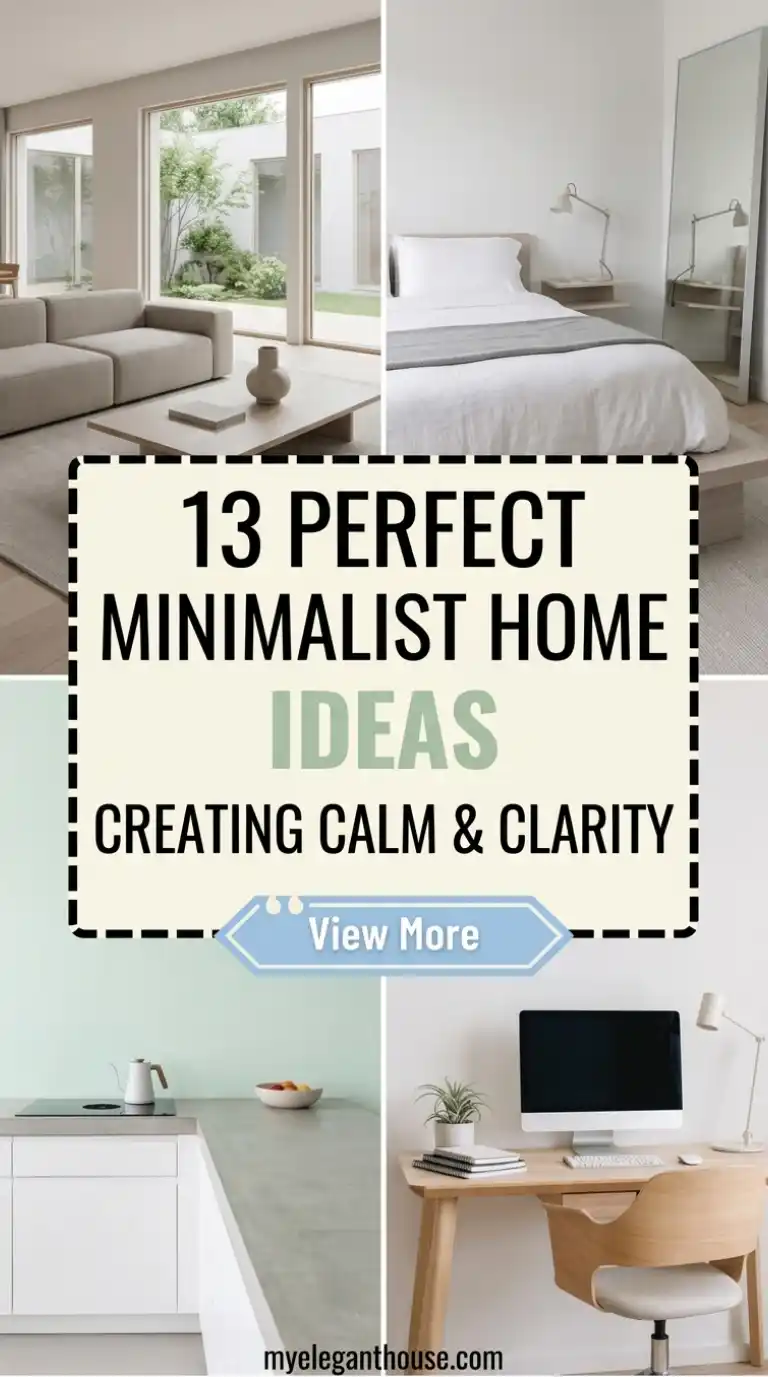 Perfect Minimalist Home Ideas: 13 Clean and Cozy Spaces 1 13 Perfect Minimalist Home Ideas