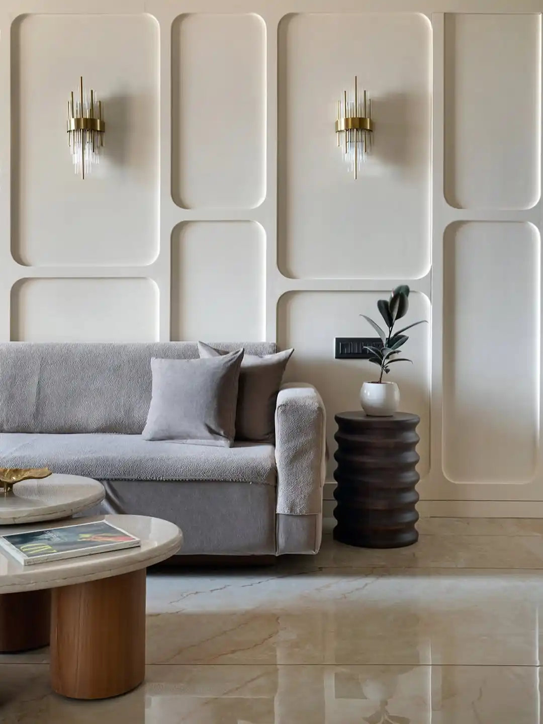 13 Wall Paneling Ideas for Living Room 2 Art Deco Panels