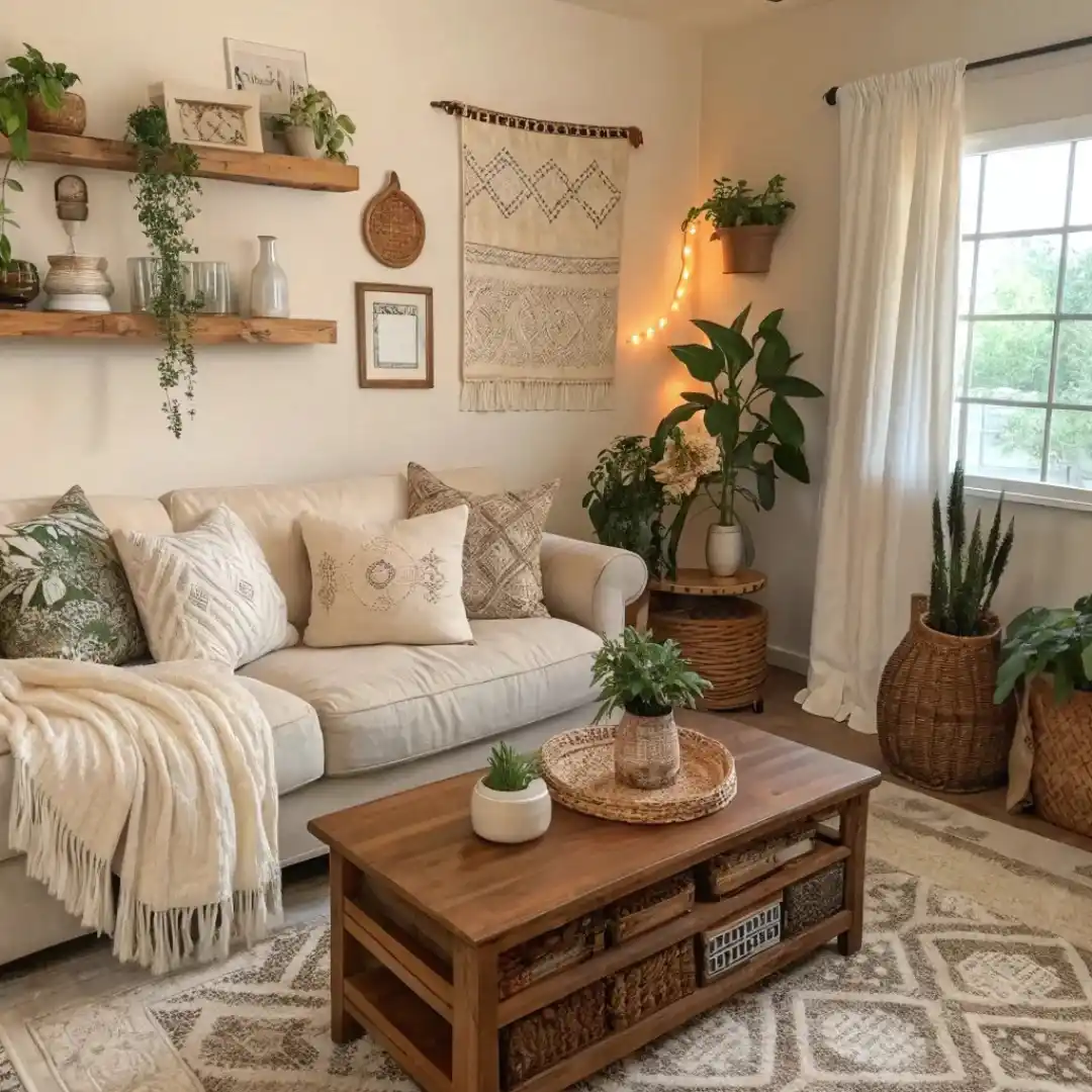 13 Ways to Warm Up a Cozy Minimalist Living Room 5 Bring Natural Wood into Your Living Room