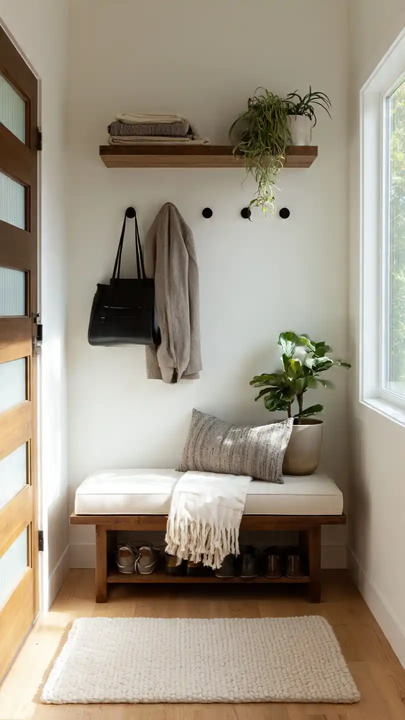 Minimalist Decor Hacks: 11 Simple Ways to Style Your Home 11 Keep Entryways Simple Yet Functional