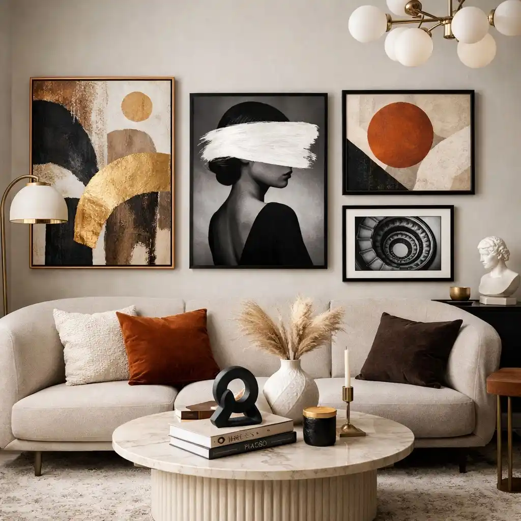 Minimalist Room Decor Ideas: 15 Stylish Home Upgrades 6 Minimalist Room aDecor With Statement Artwork