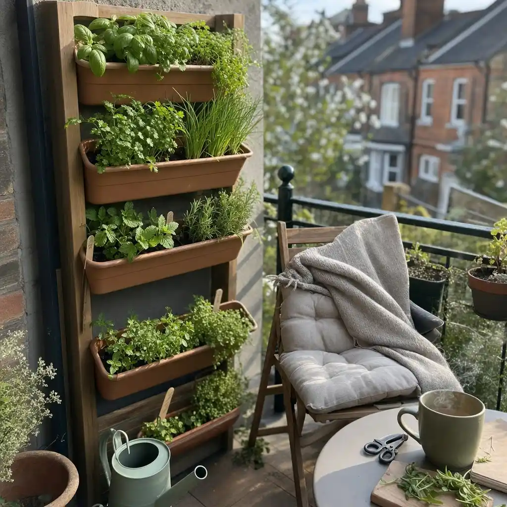 12 Balcony Herb Garden Ideas for Cooking Lovers in Small Spaces 1 Balcony Herb Corner