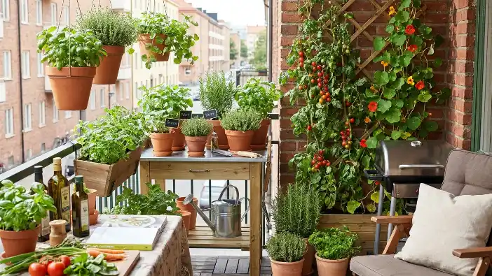 Balcony Herb Garden Ideas for Cooking Lovers in Small Spaces