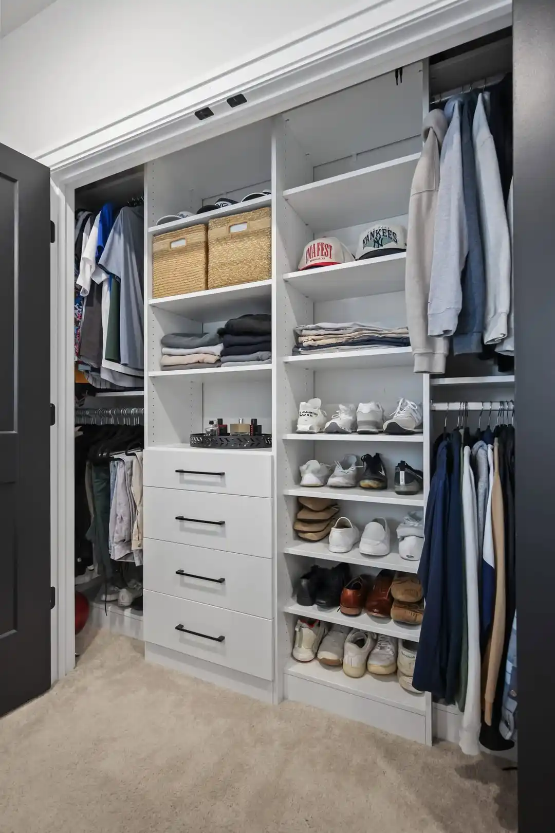 13 Bedroom Closet Organization Ideas When You Have No Walk-In 6 Closet cubby system