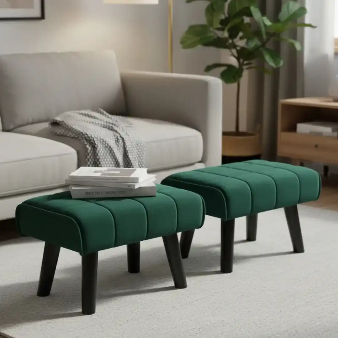 Ottomans for Small Living Rooms: 10 Storage and Style Combined Ideas 3 Compact ottoman