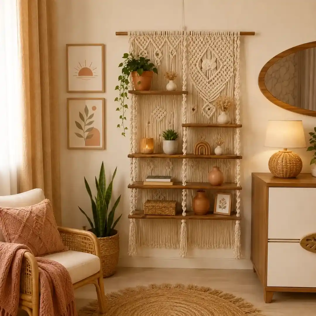 10 DIY Minimalist Living Room Decor Ideas You Can Make for Under $30 5 DIY macrame wall hanging