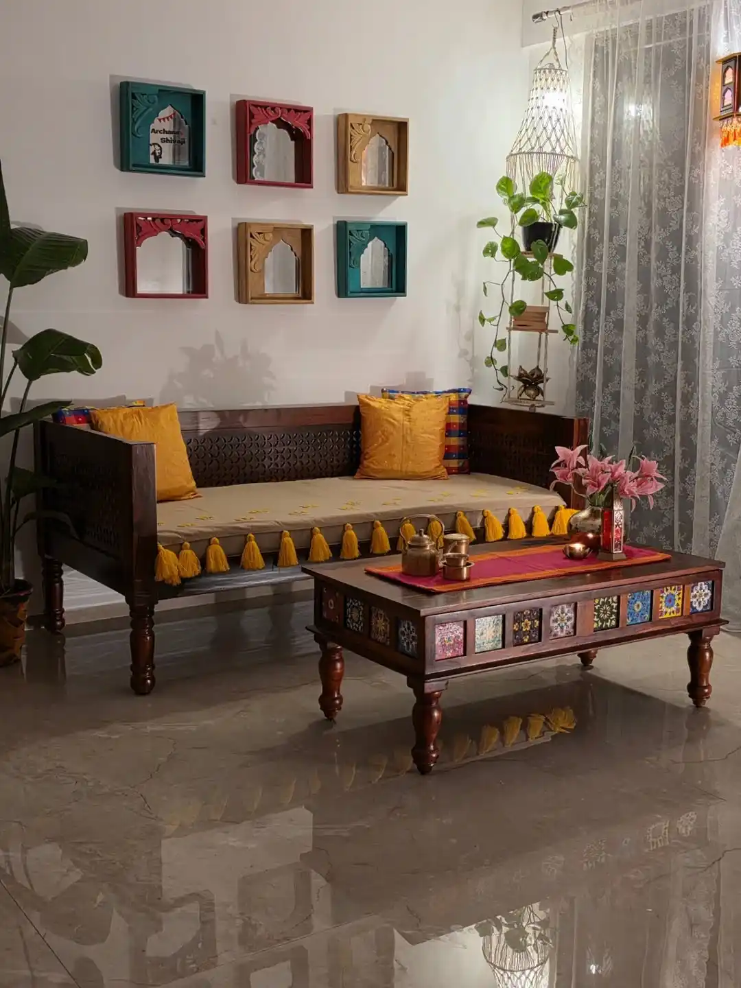 12 Indian Living Room Decor Ideas: Color, Pattern, and Warmth 5 Desi living room decor