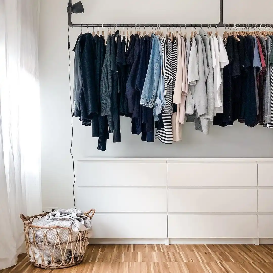 13 Bedroom Closet Organization Ideas When You Have No Walk-In 14 IKEA closet hacks