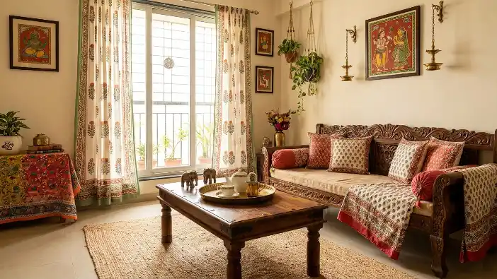 Indian Living Room Decor Ideas Color, Pattern, and Warmth