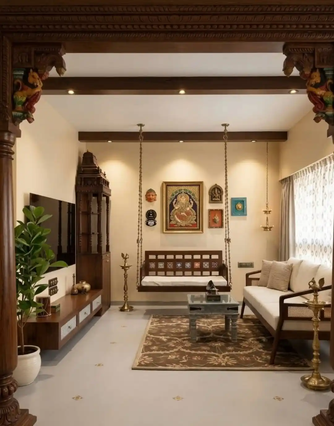 12 Indian Living Room Decor Ideas: Color, Pattern, and Warmth 1 Indian living room decor