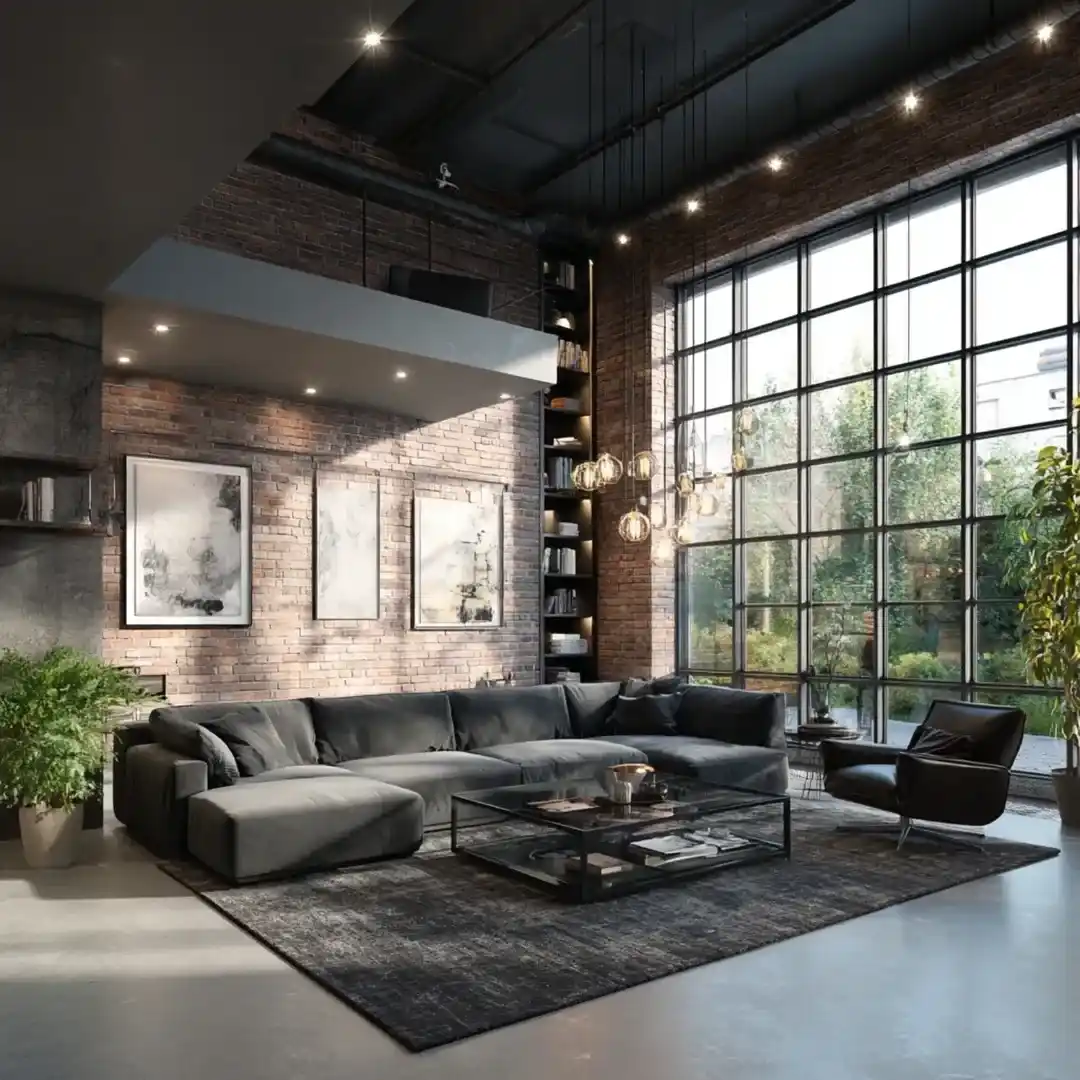 13 Minimalist Living Room Ideas for Men That Look Sharp Without Trying Too Hard 6 Industrial Minimalist Living