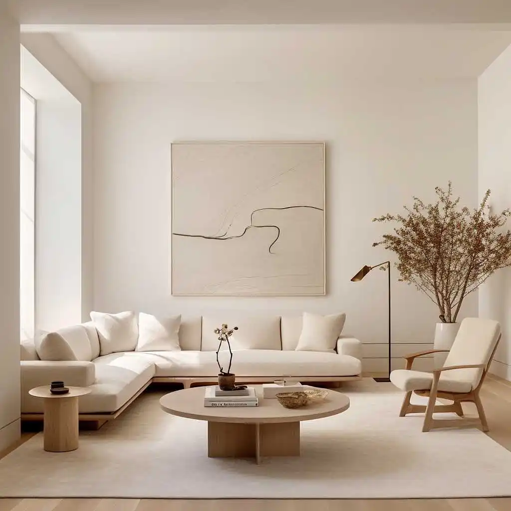 13 Minimalist Living Room Ideas for Men That Look Sharp Without Trying Too Hard 7 Japandi Minimalist Living