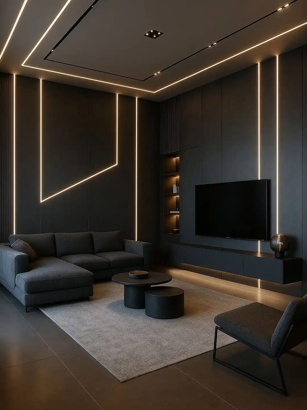 15 Living Room Lighting Ideas That Change the Mood of Your Space 8 LED strip living room