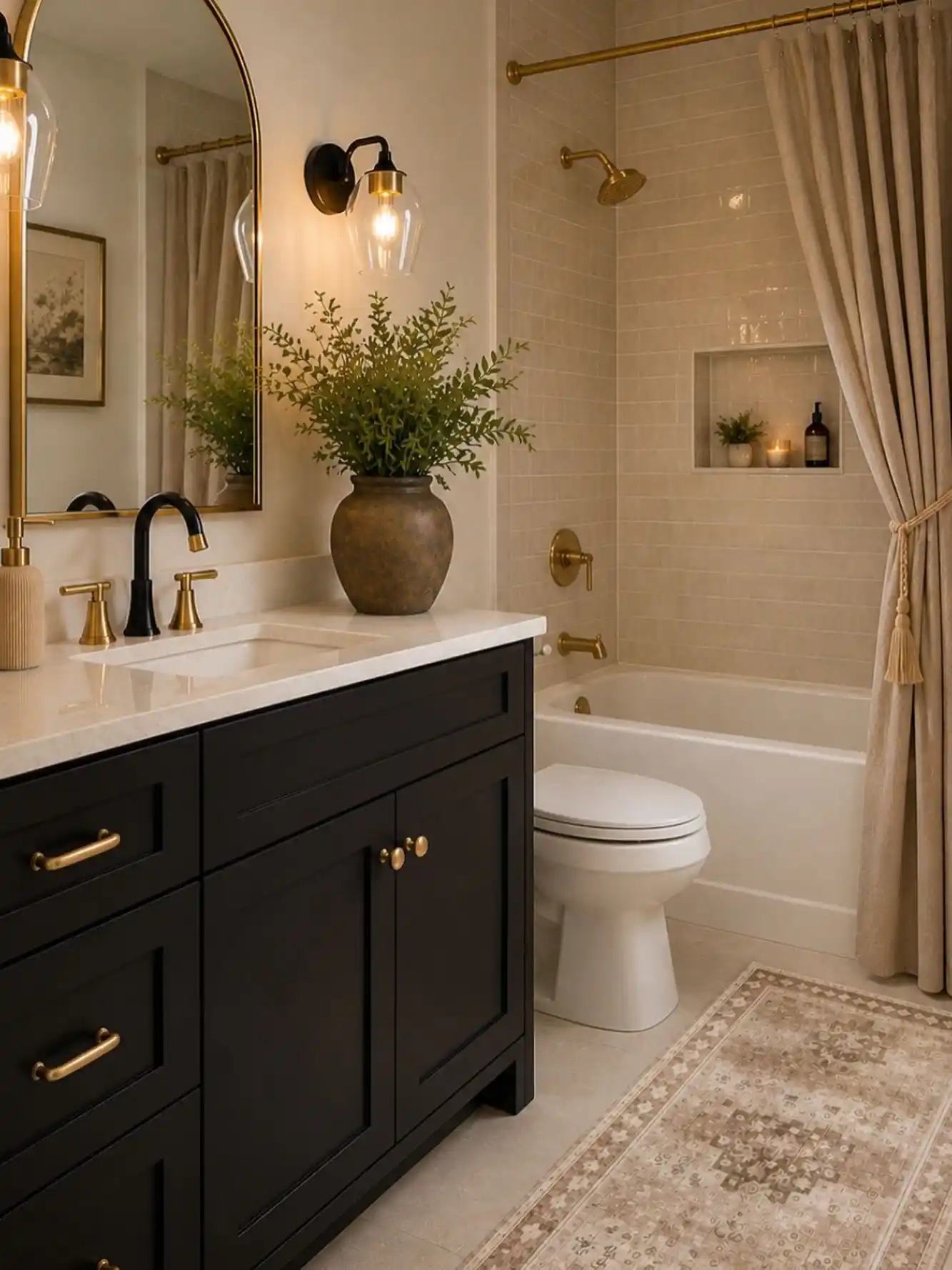 Luxe Holiday bathroom