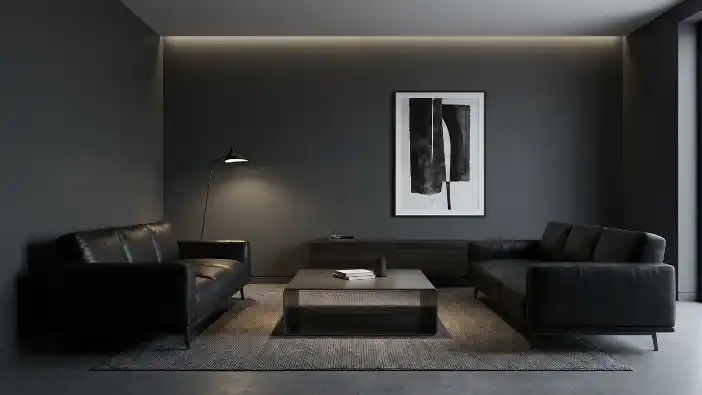 Minimalist Living Room Dark Aesthetic Ideas That Feel Moody and Sophisticated