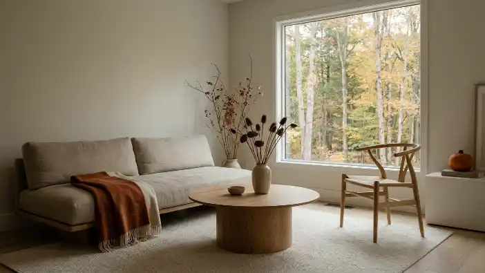 Minimalist Living Room Fall Decor Ideas That Are Cozy Without Being Cluttered