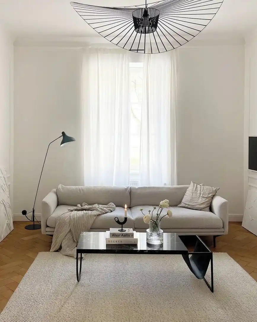 13 Minimalist Living Room Ideas for Men That Look Sharp Without Trying Too Hard 9 Monochrome Living Room