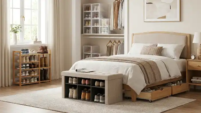 Shoe Storage Ideas for Bedrooms Without a Walk-In Closet