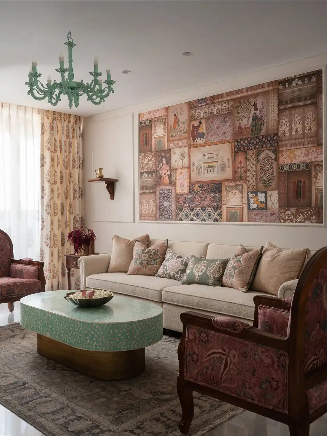 12 Indian Living Room Decor Ideas: Color, Pattern, and Warmth 3 Traditional Indian living room