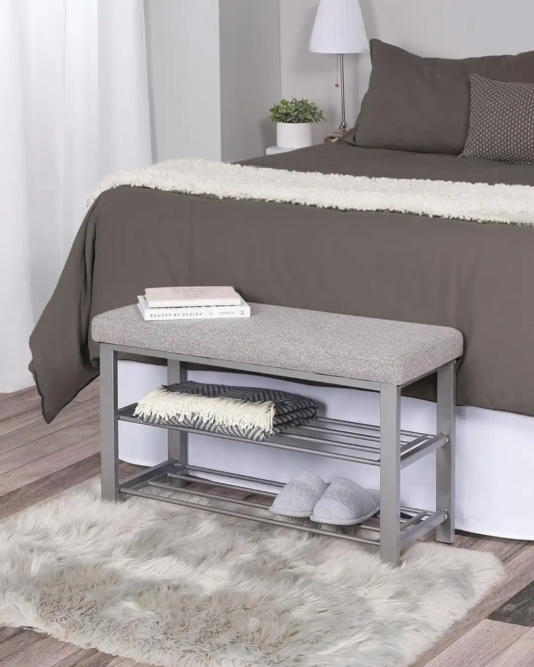 15 Shoe Storage Ideas for Bedrooms Without a Walk-In Closet 6 bedroom shoe organization