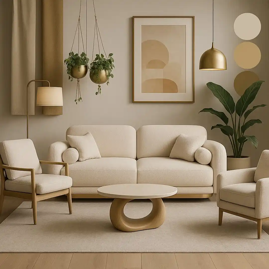 11 Warm Minimalist Living Room Ideas That Feel Cozy Instead of Cold and Sterile 5 beige minimalist living room