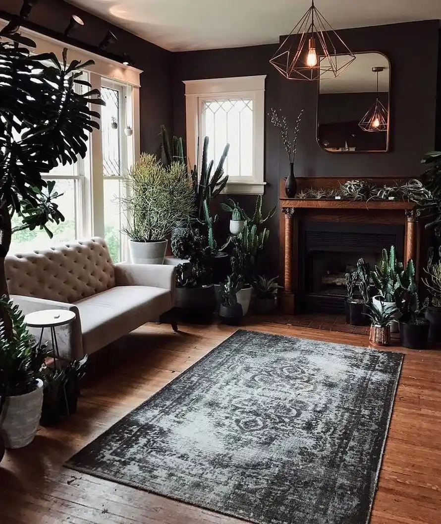 12 Dark Boho Living Room Ideas That Feel Rich and Moody 12 black boho style
