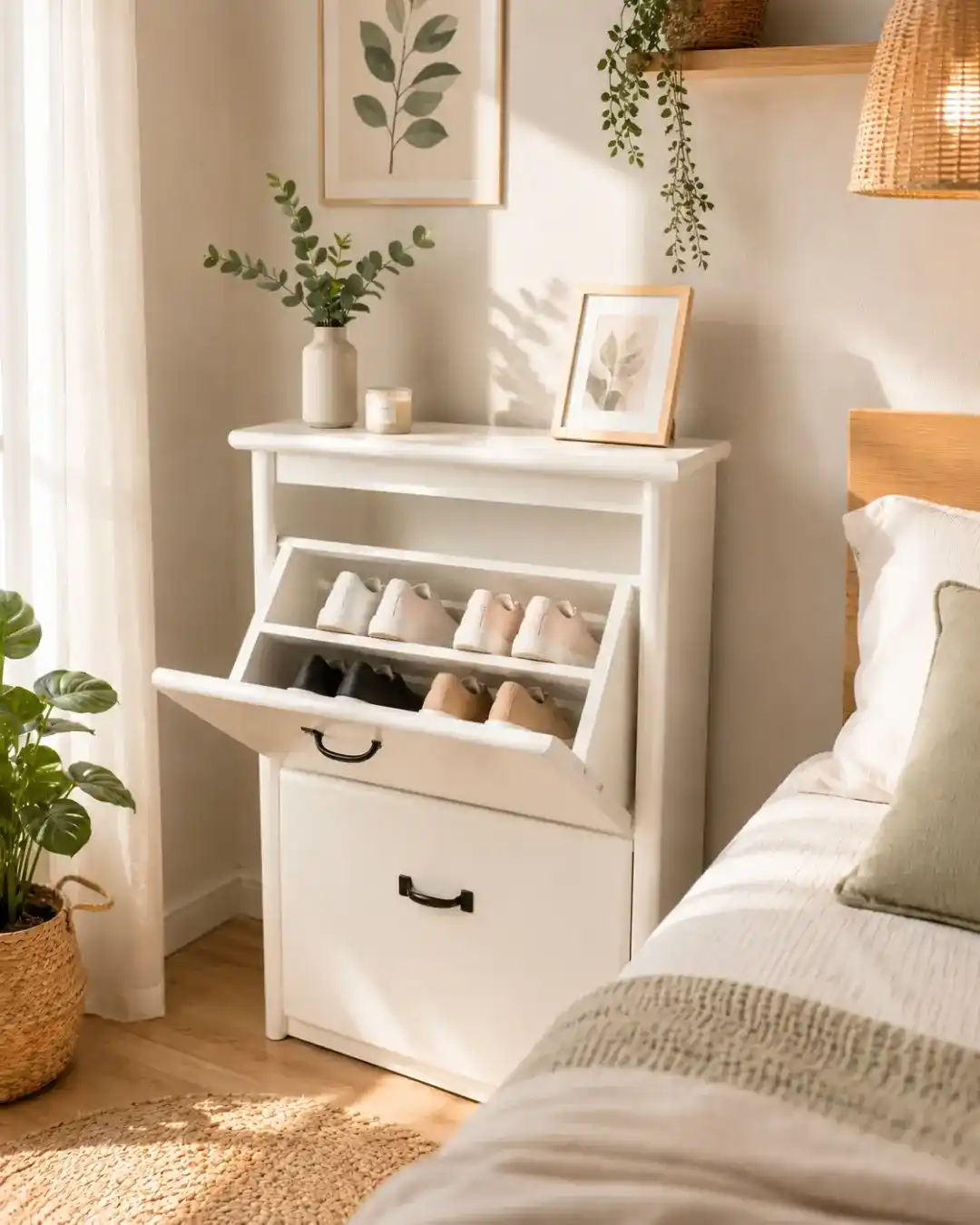 15 Shoe Storage Ideas for Bedrooms Without a Walk-In Closet 8 buil-in shoe storage bedroom