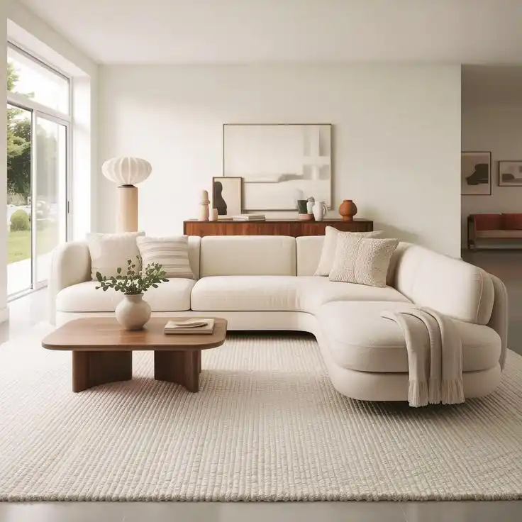 11 Minimalist Living Room Color Palette Ideas That Set the Perfect Calm Mood 5 creamy white living room