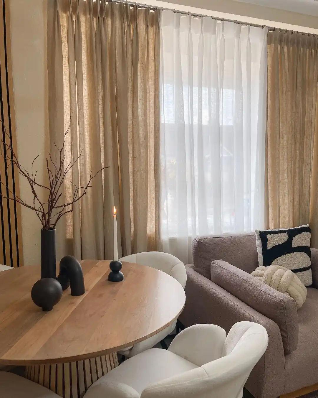 15 Curtain Ideas for Small Living Rooms That Add Height and Light 15 curtain for small spaces
