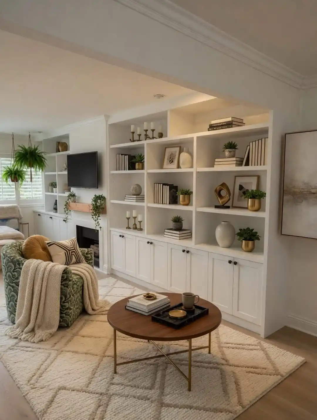 9 Minimalist Living Room Storage Ideas That Hide Everything 8 custom built in storage