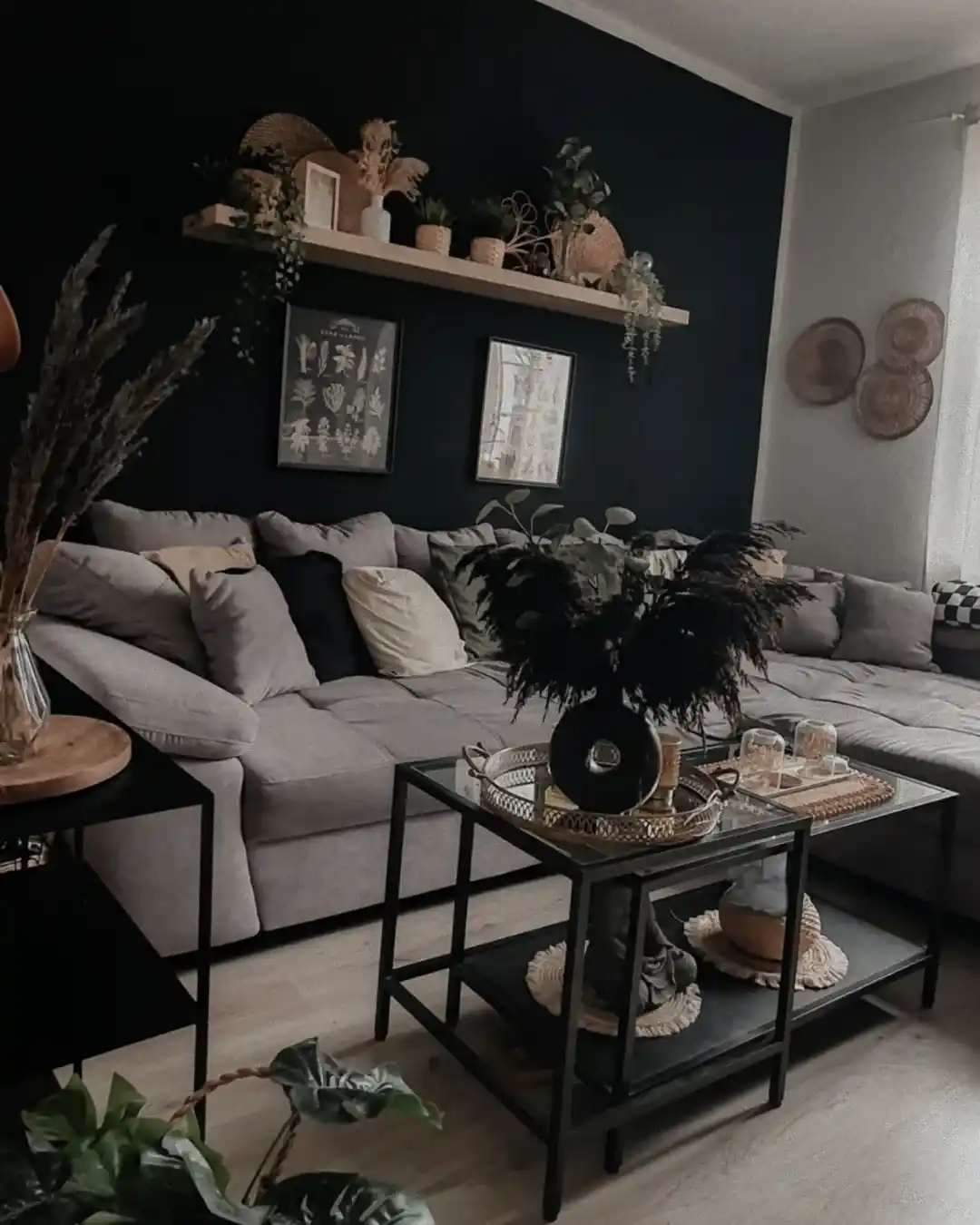 12 Dark Boho Living Room Ideas That Feel Rich and Moody 5 dark boho inspo