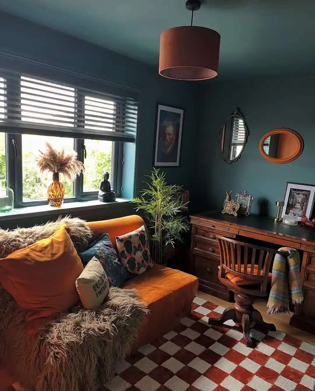 12 Dark Boho Living Room Ideas That Feel Rich and Moody 8 earthy moody home