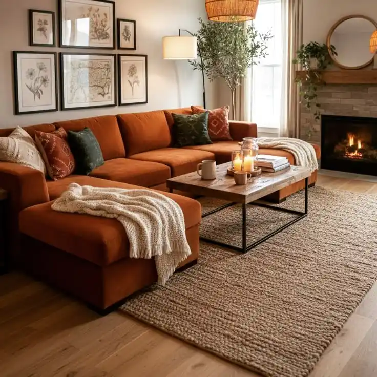 11 Minimalist Living Room Fall Decor Ideas That Are Cozy Without Being Cluttered 2 fall minimalist living room
