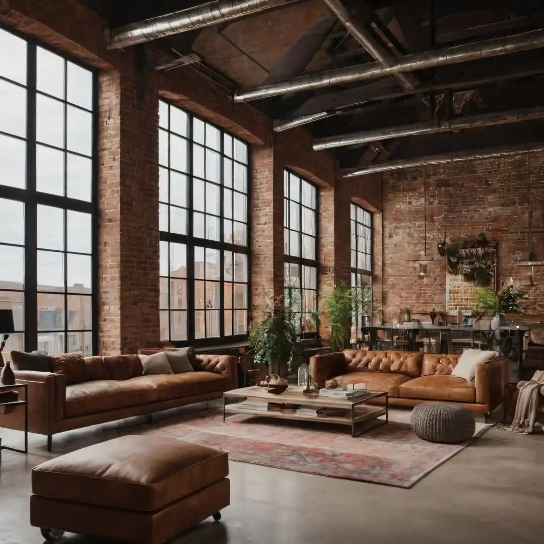 13 Loft Apartment Living Room Ideas: Making High Ceilings Work 3 industrial loft living