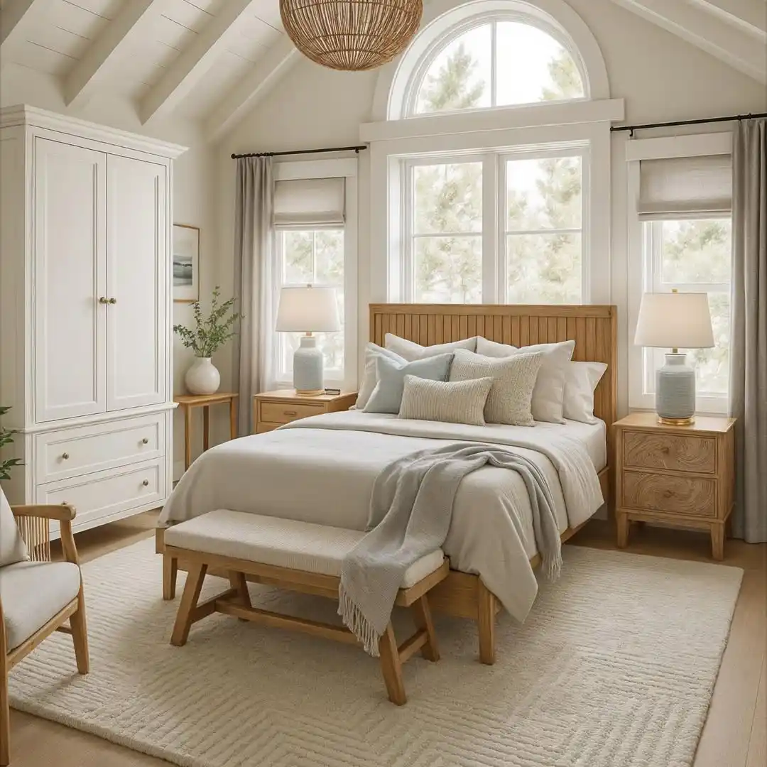 light cozy bedroom