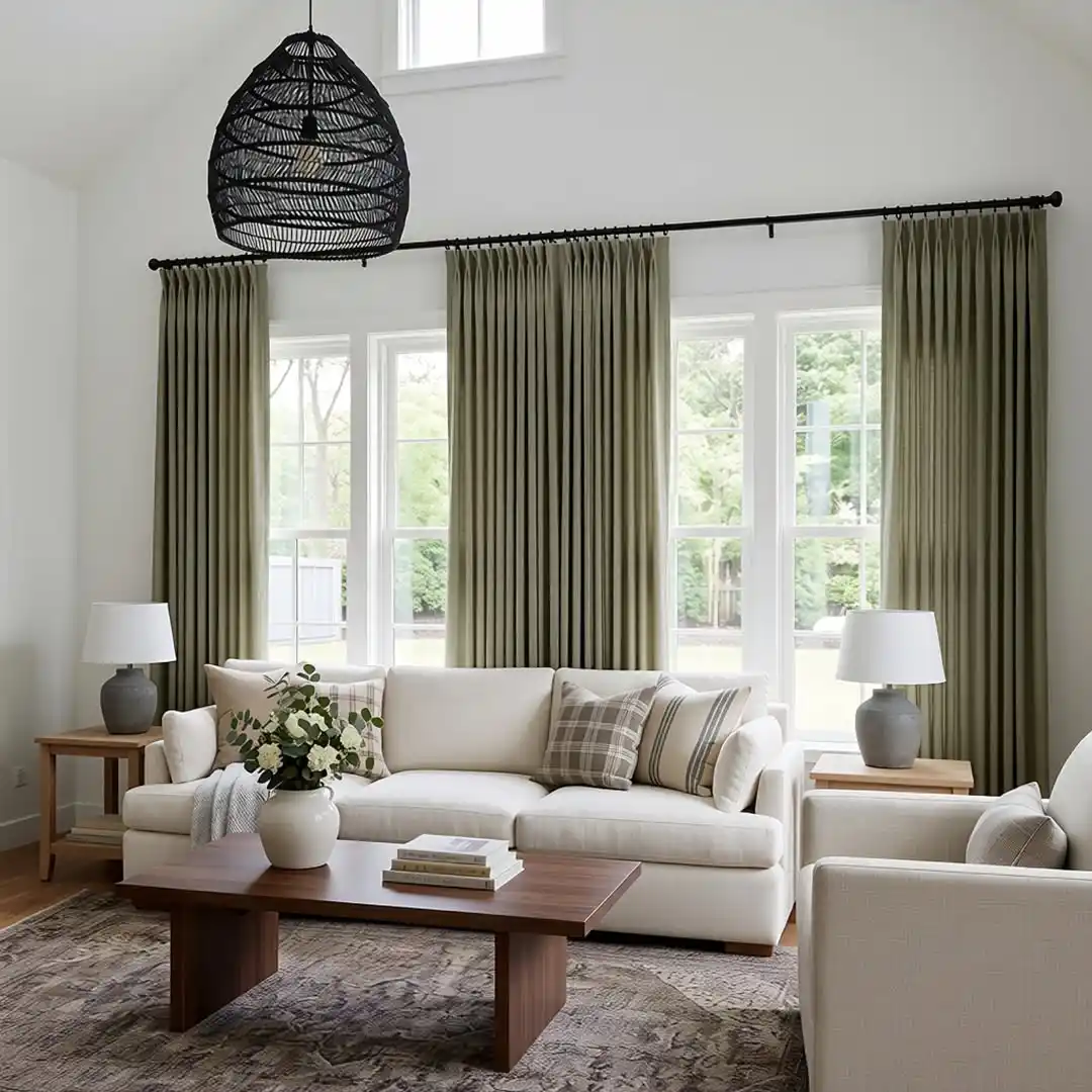 15 Curtain Ideas for Small Living Rooms That Add Height and Light 9 linen drapes living room