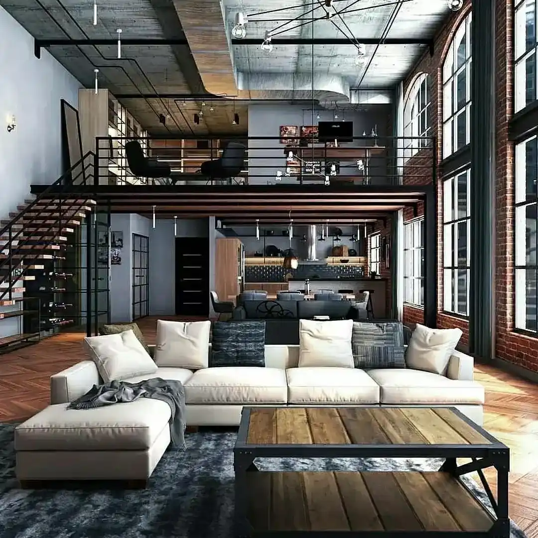 13 Loft Apartment Living Room Ideas: Making High Ceilings Work 13 luxury loft living room