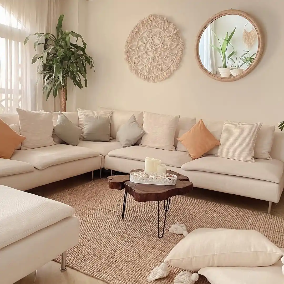 15 Living Room Wall Decor Ideas That Don't Require a Nail 7 macrame wall decor