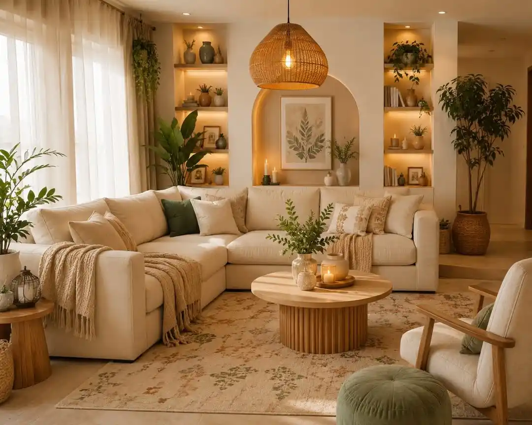 12 Minimalist Living Room With Boho Touches Ideas That Balance Clean and Creative 6 minimal boho chic