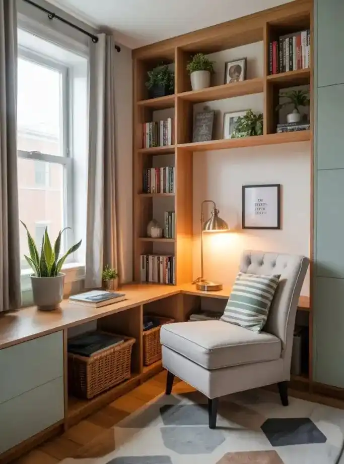 9 Minimalist Living Room Ideas for Introverts That Make Staying Home Feel Like a Retreat 9 minimal reading corner