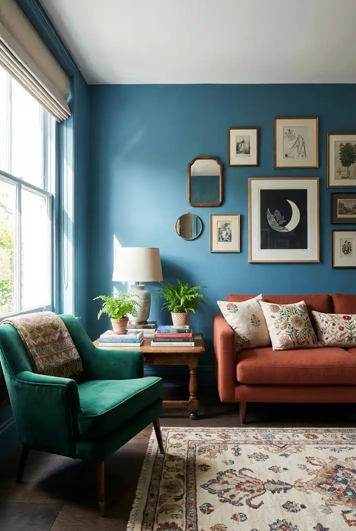11 Living Room Paint Colors Ideas That Make a Room Feel Twice as Big 7 misty blue small living room