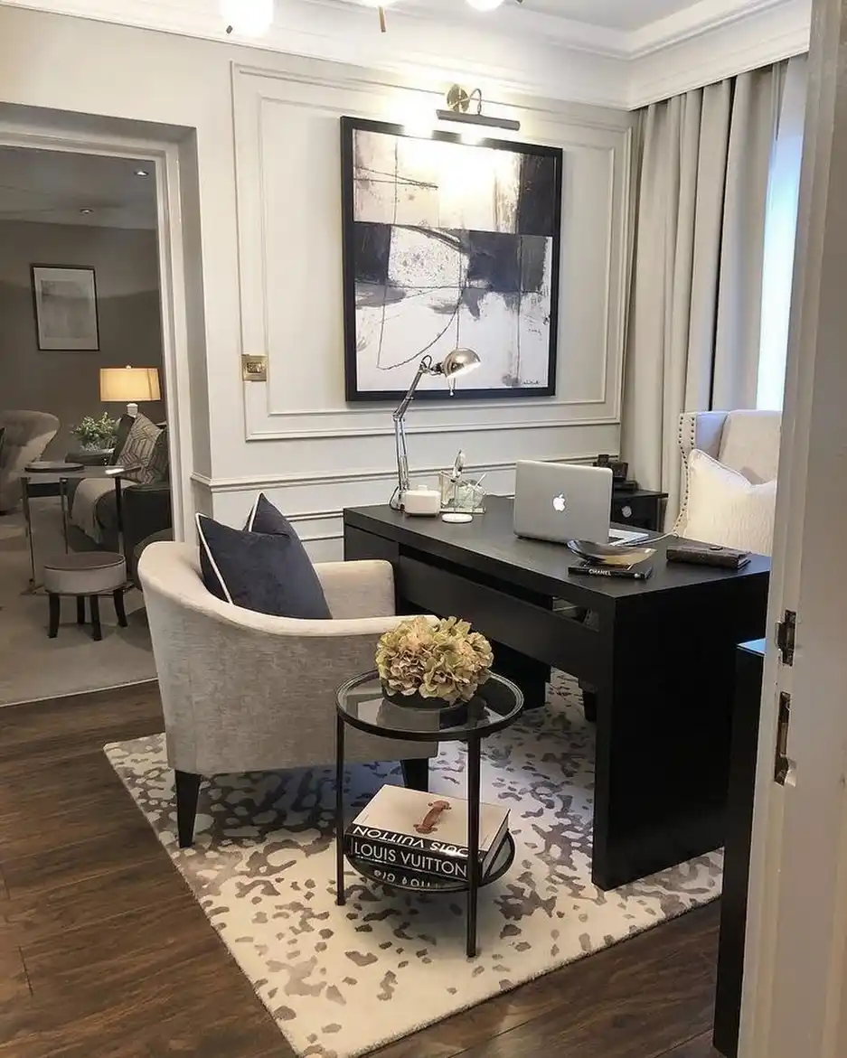 10 Minimalist Living Room Ideas for Remote Workers Who Need Focus and Peace at Home 2 neutral living office