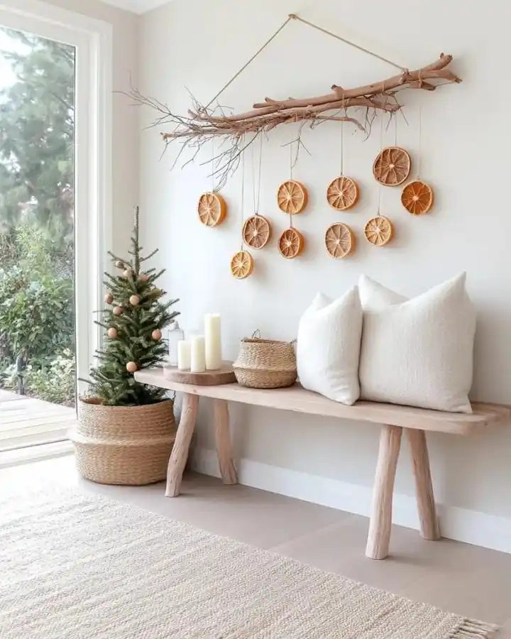 12 Minimalist Living Room Christmas Decor Ideas That Feel Festive Without the Chaos 9 organic modern Christmas decor