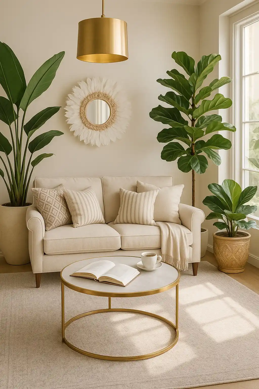 Summer Living Room Refresh: 10 Light and Airy Ideas for 2026 8 planted living room